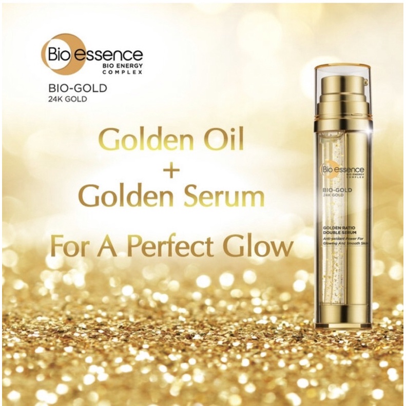 Bio-Essence Bio Gold Double Serum Tinh chất 2 Trong 1 Chống Lão Hóa Giúp da căng bóng 36g