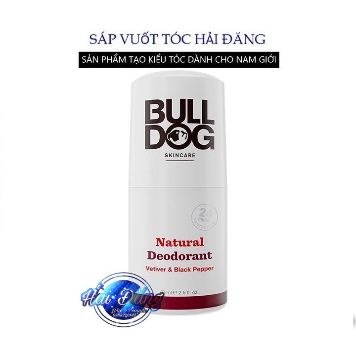 [ Chính Hãng UK ] Lăn Khử Mùi cho nam Bulldog Vetiver & Black Pepper Natural Deodorant
