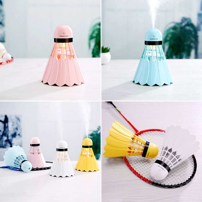 Máy Phun Sương Tạo Ẩm Hình Quả Cầu Lông Sáng Tạo