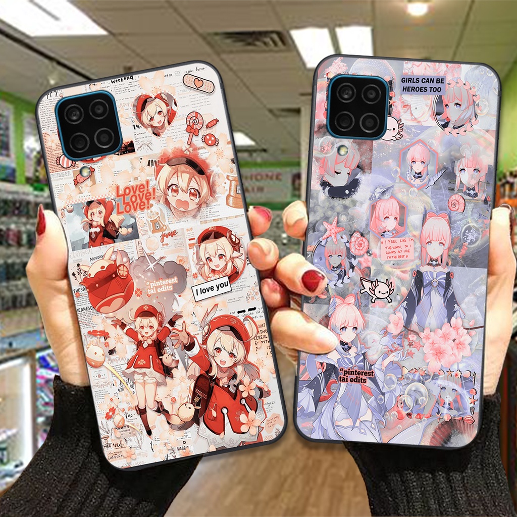 BỘ ốp lưng Samsung A12 / A22 4G in hình Genshin Impact siêu dễ thương, cá tính