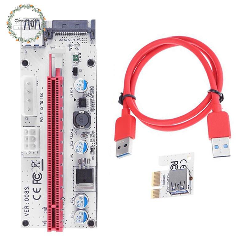 Card Pci-E 4pin Sata 6pin Cho Btc Miner Mining