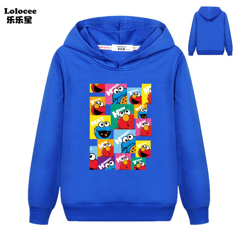 Áo Hoodie Tay Dài In Hình Hoạt Hình Dễ Thương Cho Bé