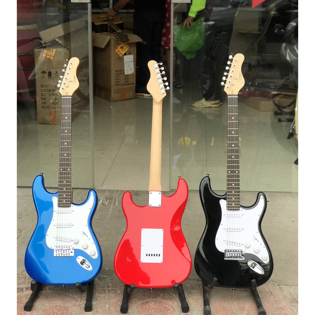 Guitar điện solo Saiger 3 mobin chính hãng (tặng kèm phụ kiện)