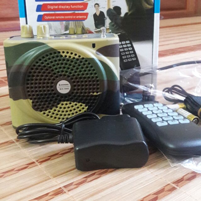 Loa WS998 có BLUETOOTH bẫy chim trợ giảng mới nhất 2021