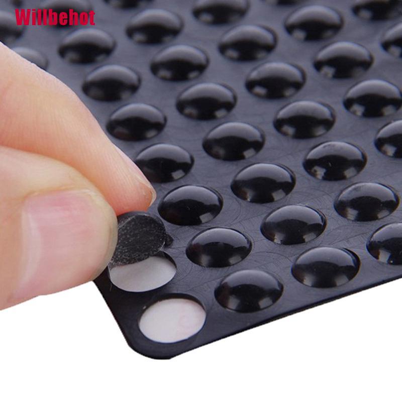 Set 100 miếng dán cao su chống va chạm dành cho chân cửa tủ
