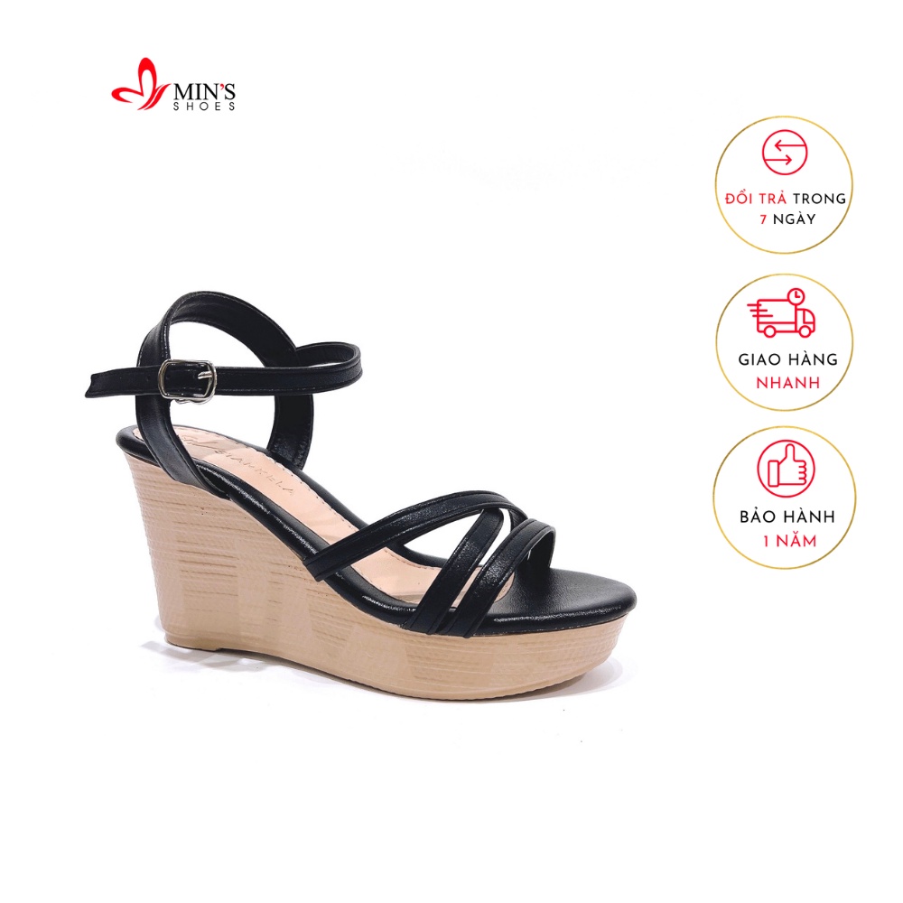 Min's Shoes - Giày Xăng Đan Đế Xuồng Quai chéo S390