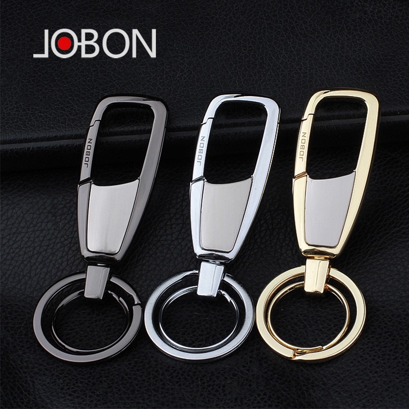 Móc khoá ô tô xe máy cao cấp JOBON ZB8795 xoay 360 độ