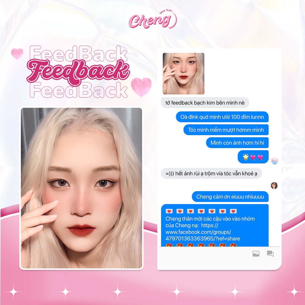 Thuốc Nhuộm Tóc Màu BẠCH KIM cần Tẩy | Chenglovehair, Chenglovehairs