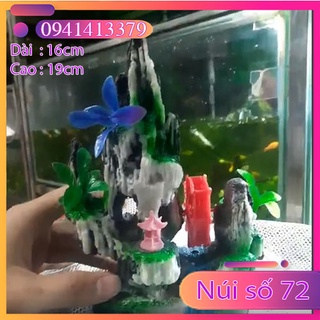 Mô hình núi - hòn non bộ - trang trí bể cá mẫu số 72