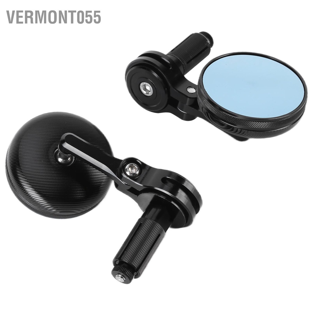 Có thể bán buôn Cặp gương chiếu hậu xe máy Tròn Retro 22mm Trục vít Phù hợp cho đạp đường phố Chopper Cruiser Vermont055 Hàng giao ngay