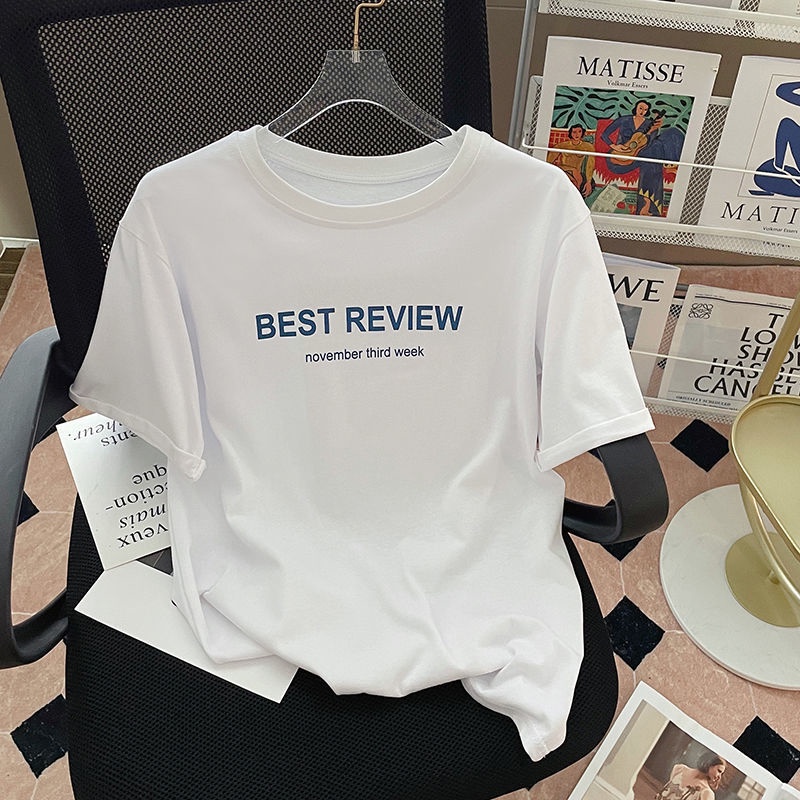 Áo Thun Tay Ngắn Chất Liệu Cotton Cao Cấp Thiết Kế Mới Thời Trang Mùa Hè Dành Cho Nữ