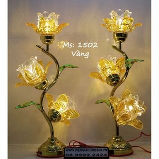 ĐÈN THỜ LED CAO CẤP 1502 CHỮ S (48cm) 1 CẶP