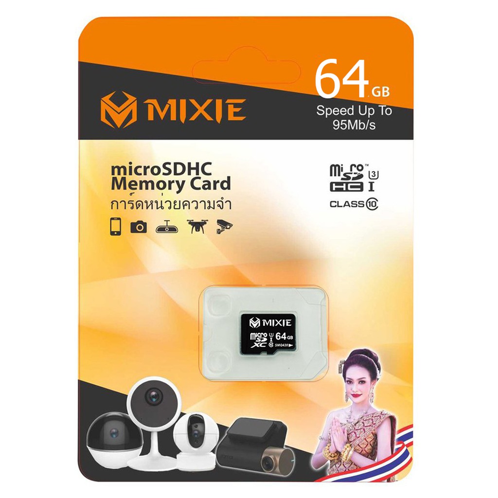 THẺ NHỚ 64GB MIXIE U3 CHÍNH HÃNG BẢO HÀNH 36 THÁNG - DÙNG CHO CAMERA IP WIFI IMOU EZVIZ KBONE C6N H21P CAM HÀNH TRÌNH