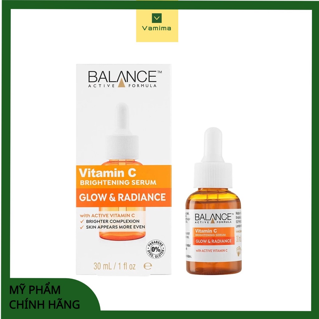 Serum Balance Vitamin C giảm thâm, sáng da 30ml - Vamima [ Nhập Khẩu ]