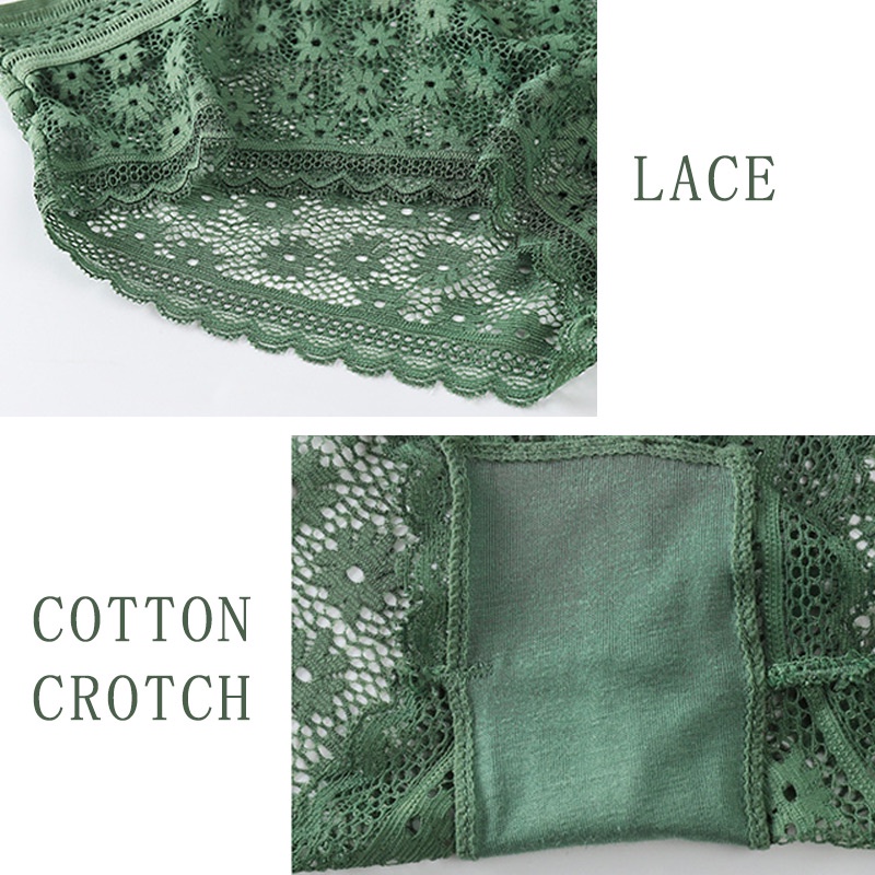 Bộ đồ lót ren không đường may hở lưng quyến rũ dành cho nữ