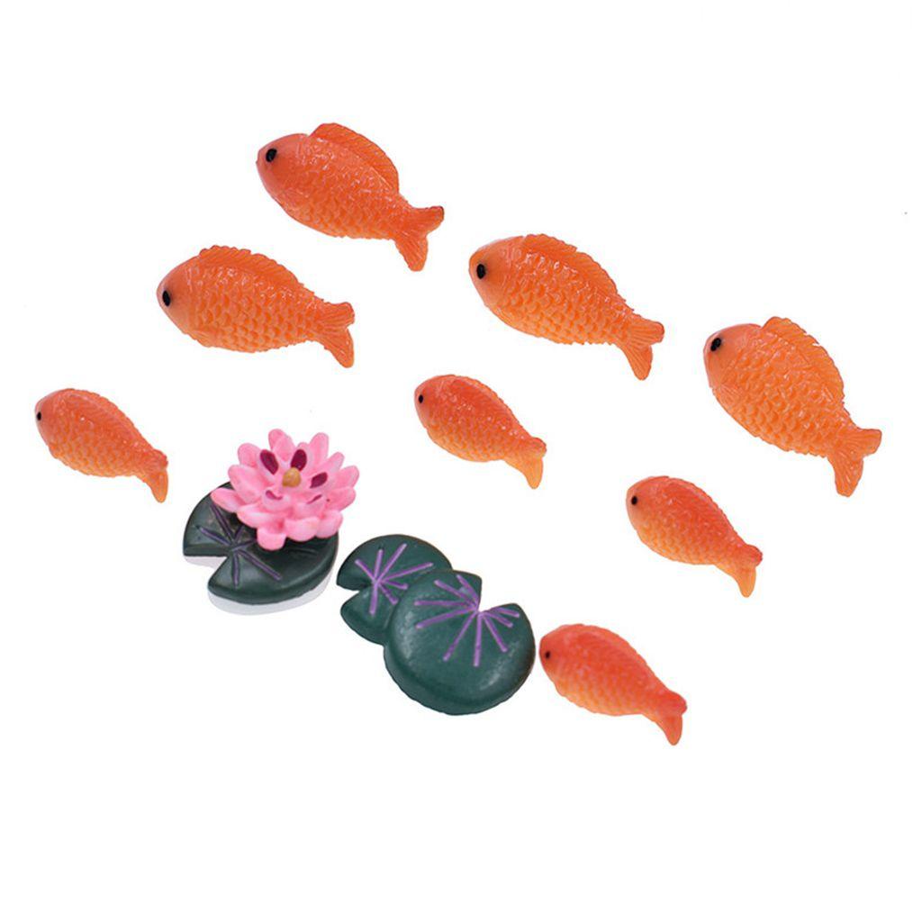 Mô Hình Chú Cá Đỏ Mini Trang Trí Tiểu Cảnh DIY