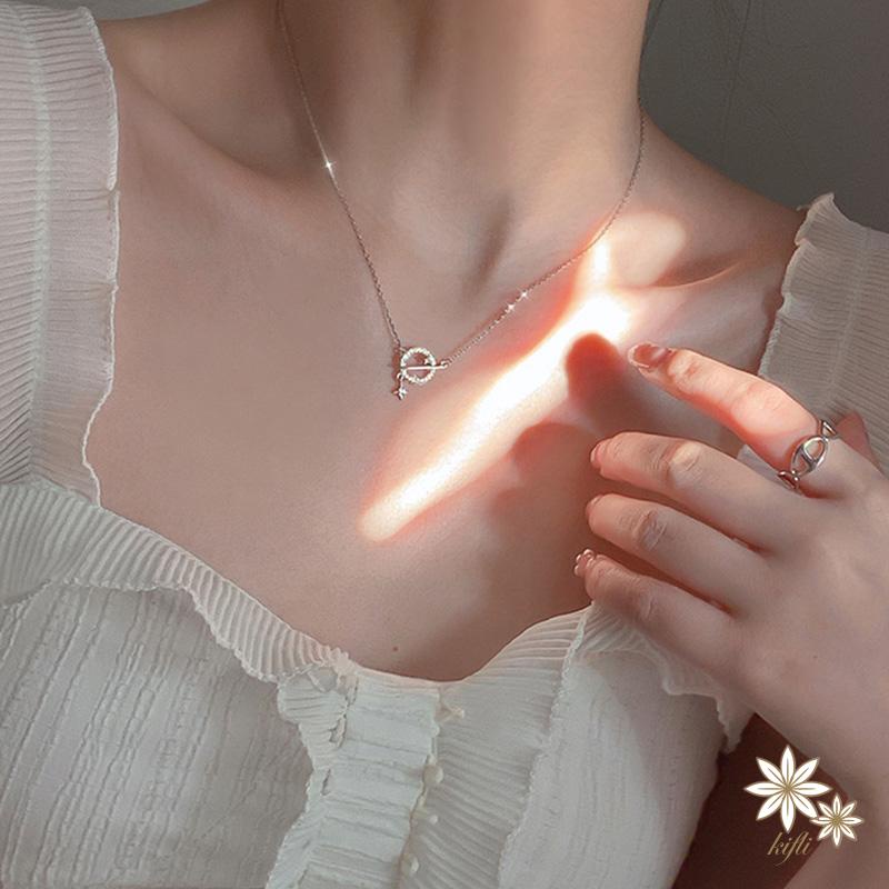 Vòng cổ Mặt Hình Hành Tinh Mặt Trăng Ngôi Sao Pha Lê Thời Trang Cho Nữ