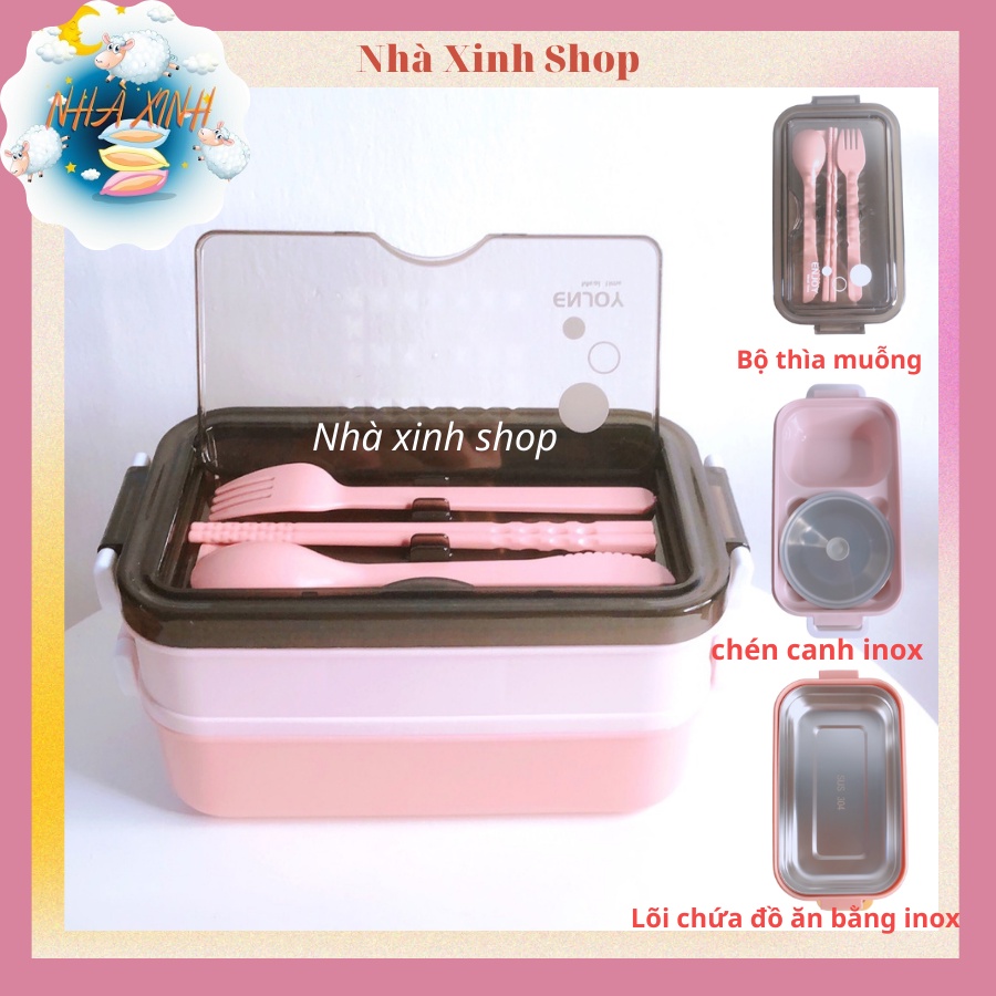 HỘP CƠM Văn phòng lõi inox cao cấp nhiều mẫu