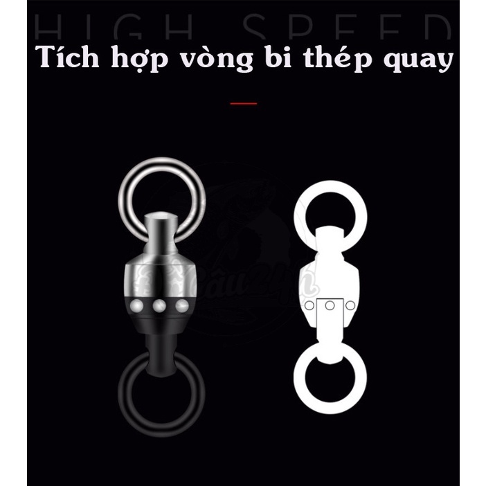 1 Gói Gồm 3 Chiếc Khóa Linh, Ma Ní Inox Số 8 MingDao Chuyên Săn Hàng Dùng cho Câu Cá