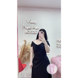 ĐẦM TRỂ VAI ĐEN BIGSIZE 1306