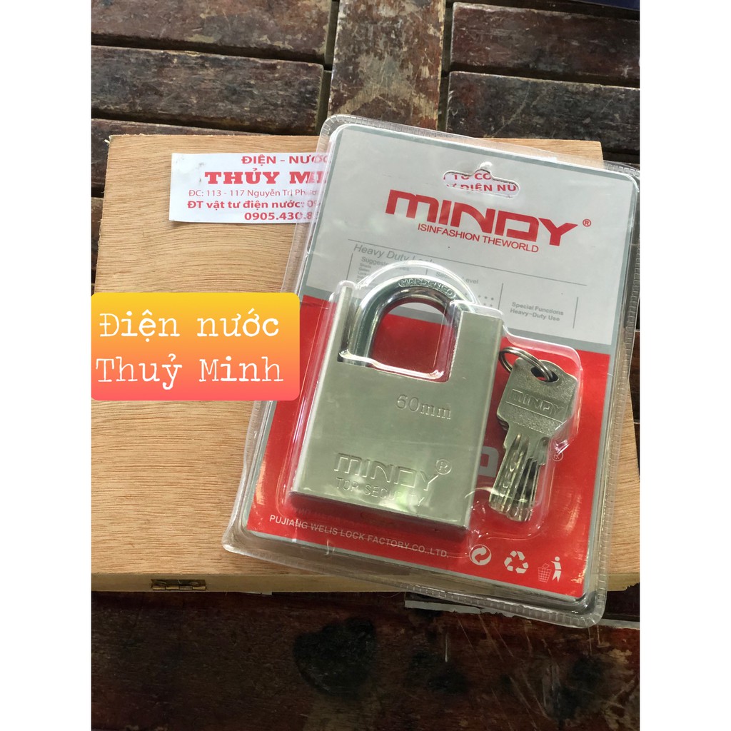 Ổ khoá chống cắt Mindy 60mm ( 4 chìa)