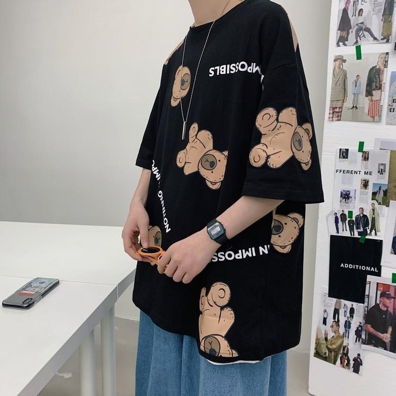 Áo sơ mi Nam , Nữ Tay lỡ Unisex Cotton Oversize Form Rộng Cute Giá Rẻ . ,