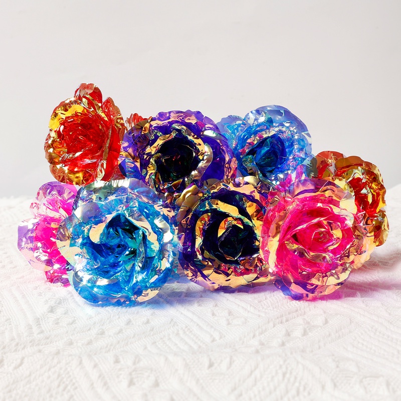 Hoa Hồng Nhân Tạo Nhiều Màu Trang Trí Ngày Valentine