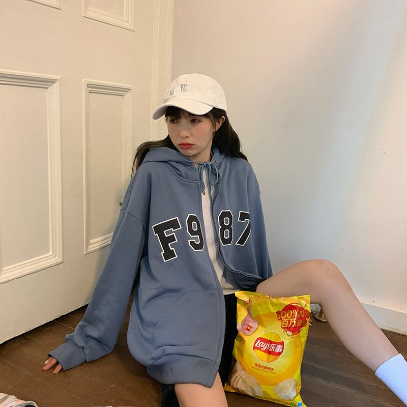Áo Khoác Nỉ Thể Thao F987 Phong Cách Hàn Quốc - Áo Khoác Nỉ Hoodie Unisex Nam Nữ - Thời Trang Ulzzang Chất  Nỉ Dày Dặn