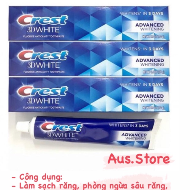 Kem đánh răng Crest 3D White