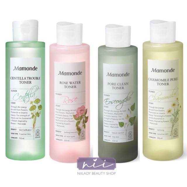 Nước hoa hồng Mamonde, toner Mamonde, đủ loại, đủ bill