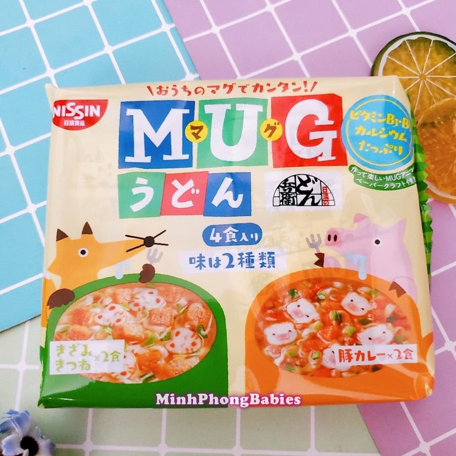 Mì MUG NISSIN Nhật Bản gói trắng