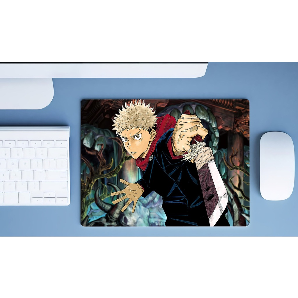 Miếng lót chuột in hình JUJUTSU KAISEN Chú Thuật Hồi Chiến anime chibi 23 mẫu tiện lợi tấm di kê chuột máy tính