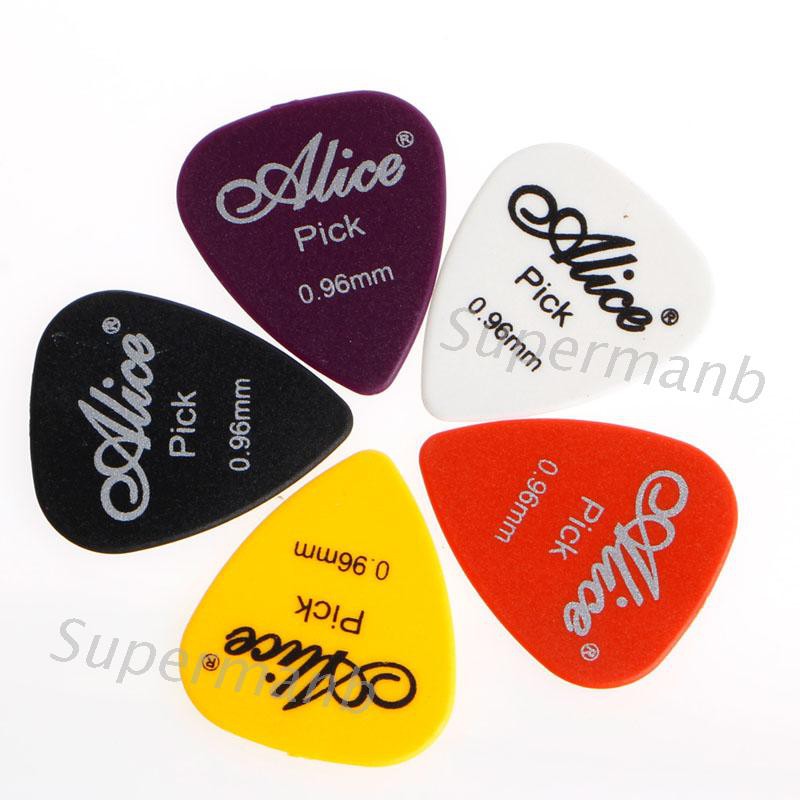 SUP 5PCS GUITAR PICKS PLECTRUM Plec ELECTRIC ACOUSTIC BASS Assorted Colours