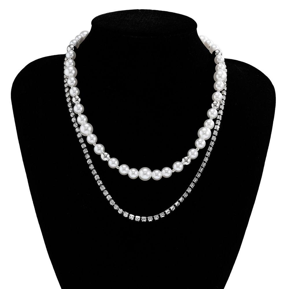 Bliss Cổ Áo Unisex Retro.Vòng Cổ Choker Đính Hạt Thời Trang