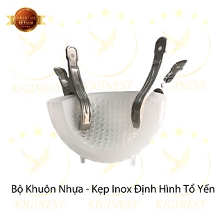 KHUÔN NHỰA BÁN NGUYỆT 5A CÓ CHÂN ĐỊNH HÌNH ĐẮP SẤY TỔ YẾN - KHUÔN 5A + 2 KẸP NHỰA