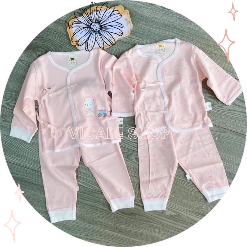 Bộ quần áo sơ sinh cho bé 0-6th, chất vải cotton mềm mịn