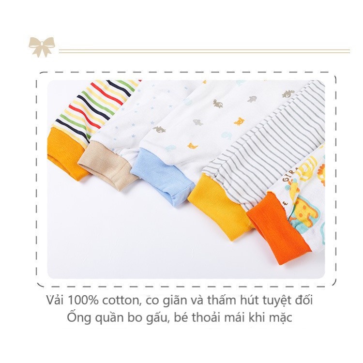 Set 5 Quần Dài Mông Thú Cho Bé Trai, Bé Gái Từ 3-24 Tháng
