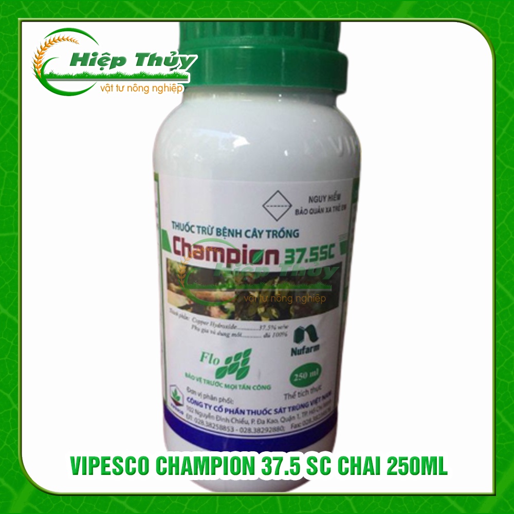 Thuốc trừ bệnh Tảo đỏ, Đốm rong, cho cây trồng Vipesco Champion 37.5SC |  chai 250ml