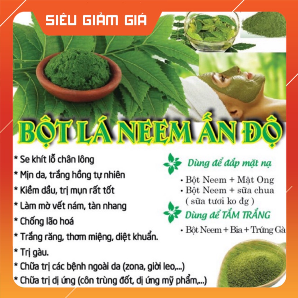 Bột lá Neem Hàng Handmade