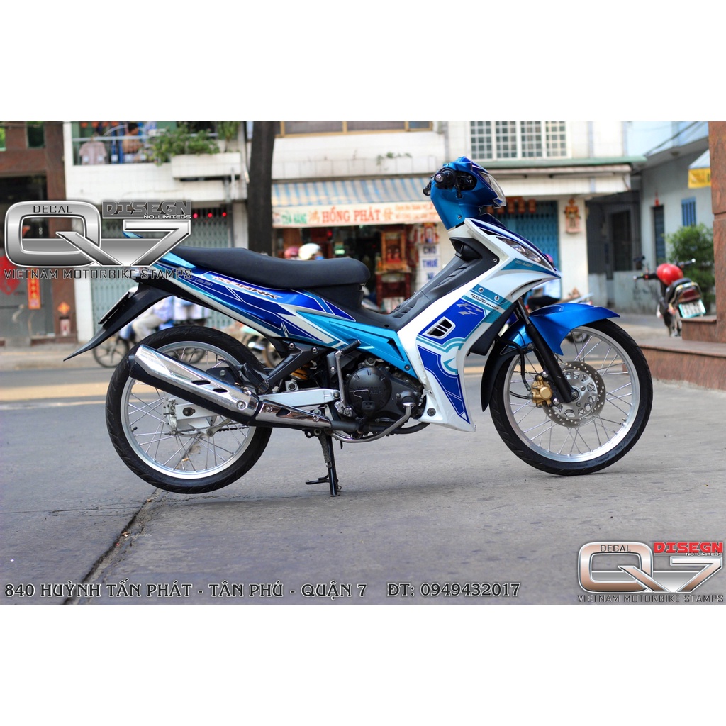 TEM RỜI EXCITER 2010 XANH TRẮNG