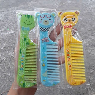 Lược chải tóc bỏ bóp cán hình con vật (kích thước:14cm)