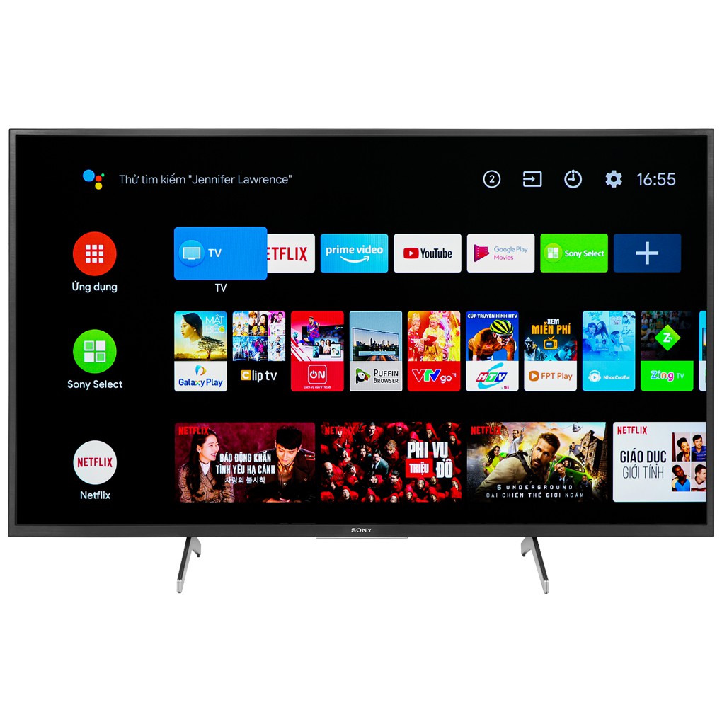 Android Tivi Sony 4K 49 inch KD-49X8000H Mới 2020 ( CHỈ GIAO HÀNG KHU VỰC HCM )