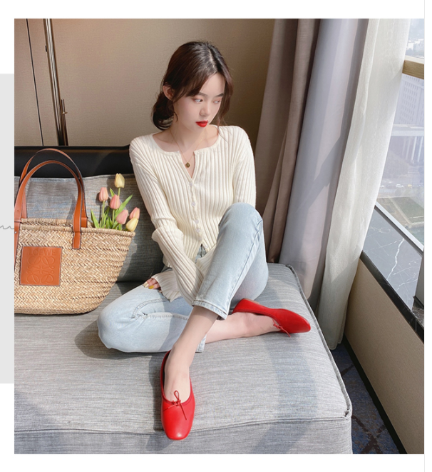 Áo Cardigan Dệt Kim Lụa Lạnh Mỏng Cổ V Dáng Ngắn Dễ Phối Đồ Cho Nữ | BigBuy360 - bigbuy360.vn