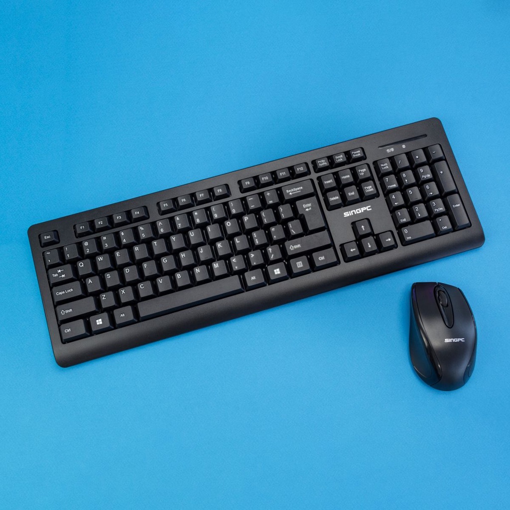 Bộ bàn phím chuột không dây SingPC WKB-1960CB - Hàng Chính Hãng