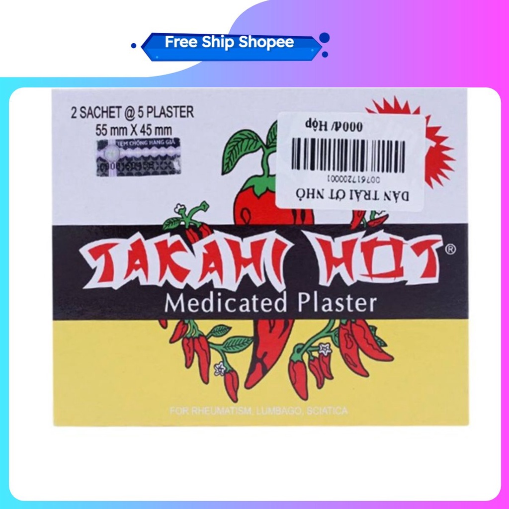 Cao dán Trái Ớt  - Nhà thuốc Amipharma - CÓ HỎA TỐC