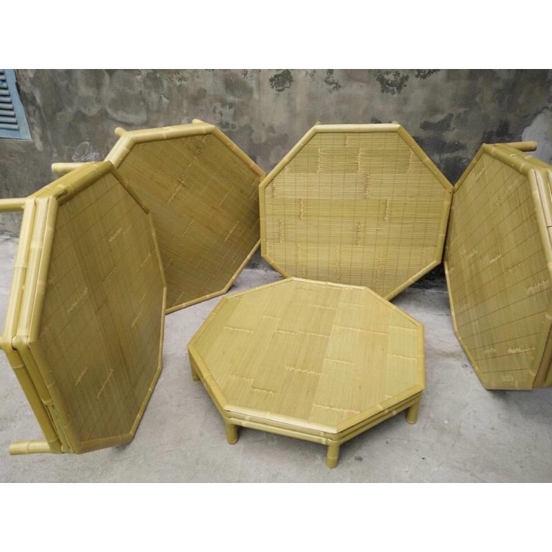 bàn trúc cao bằng cỡ lớn, bàn ăn, bàn trà ngồi bệt