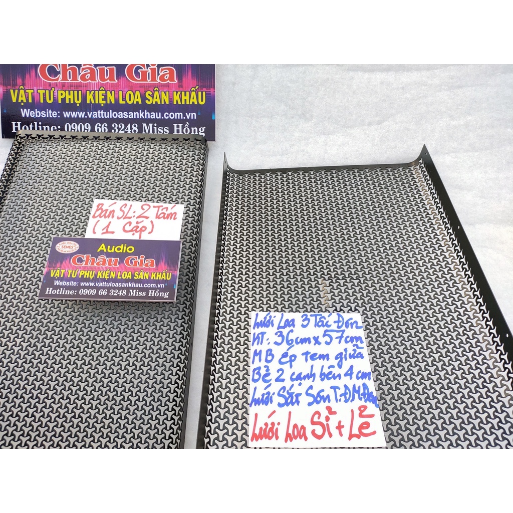 Lưới loa 3 tấc 35cm 57cm 2 tấm Audio Châu Gia