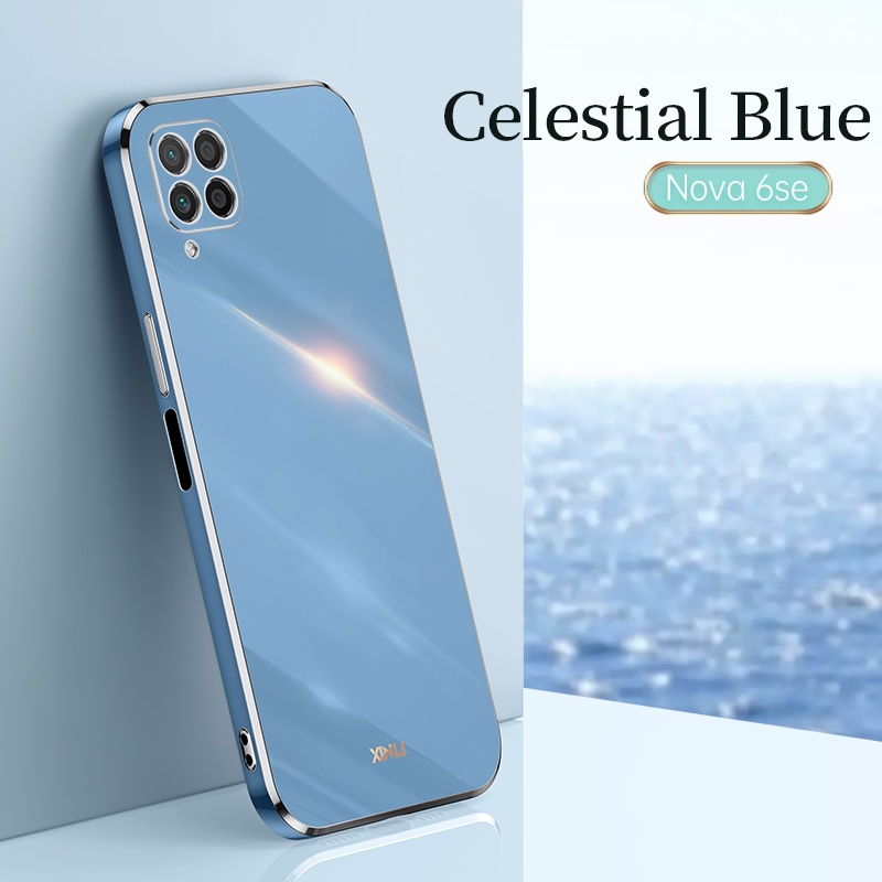 Ốp Điện Thoại Khung Vuông Sang Trọng Cho Huawei Nova 8i 7i 3i 7SE 6SE 5T