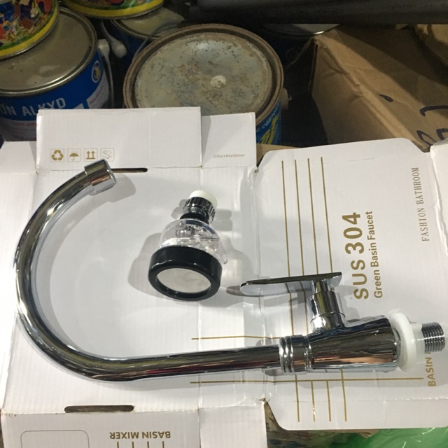 Vòi rửa chén Linax + đầu tăng áp