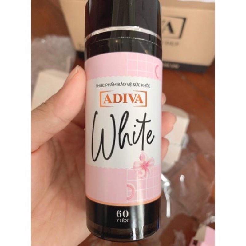 Adiva White giảm thâm nám_trắng da hộp 60viên